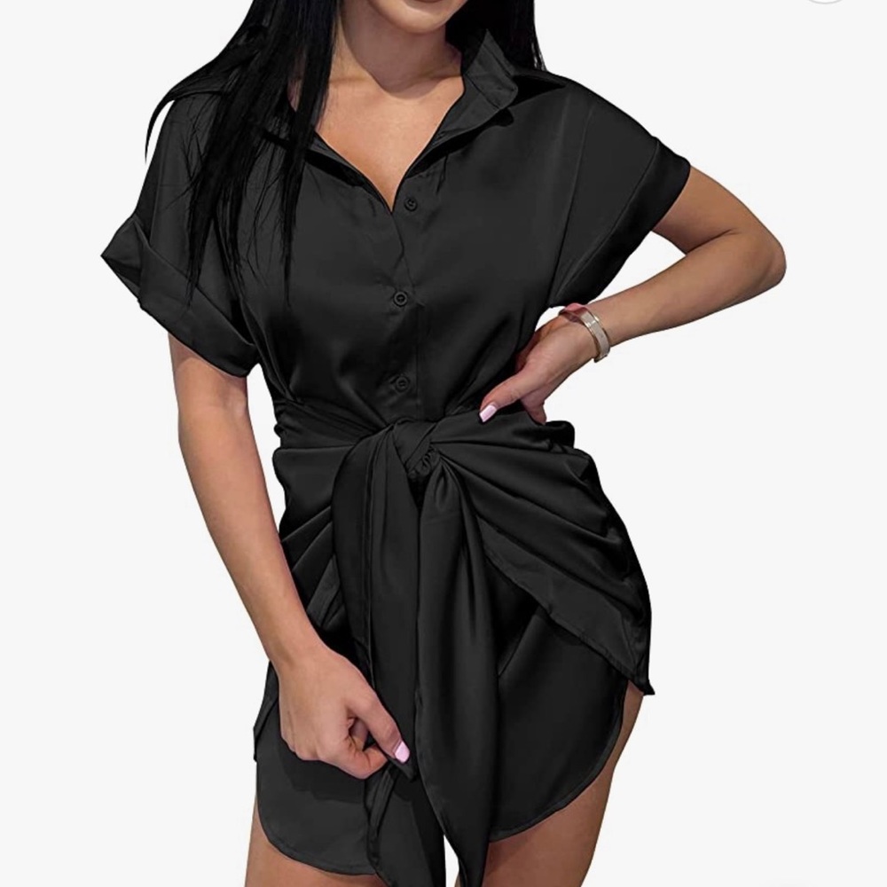 Sexy black Silk Romper